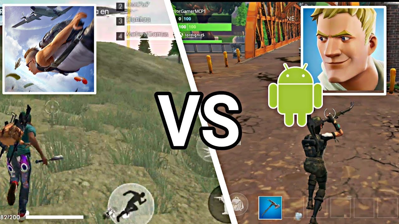 comparativa quien gana la batalla entre fortnite y free fire