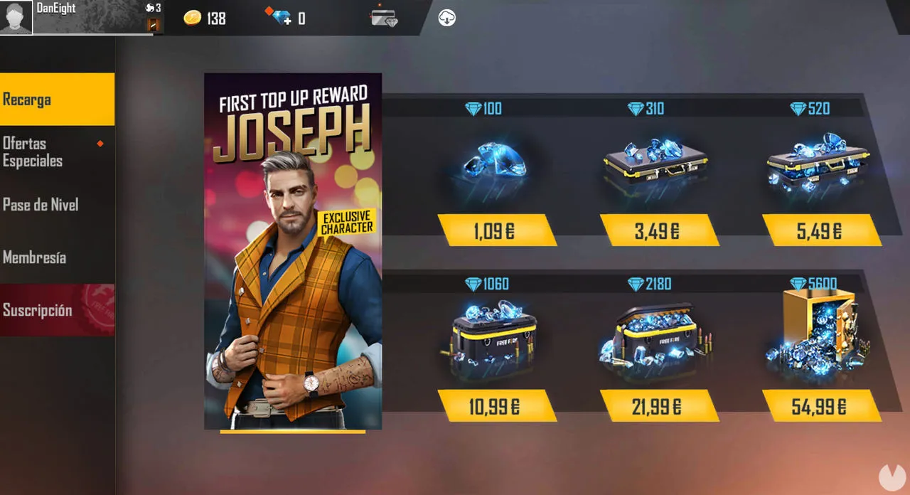 conoce los precios de los diamantes en free fire sin ofertas