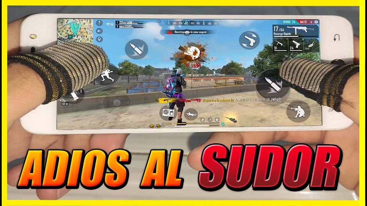 consejos para controlar la sudoracion de manos al jugar free fire