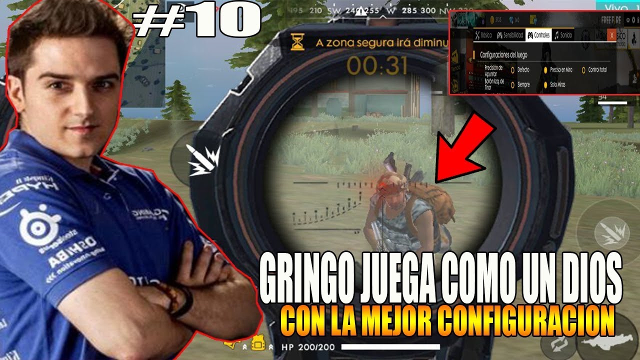 domina free fire con un control total y una precision en la mira