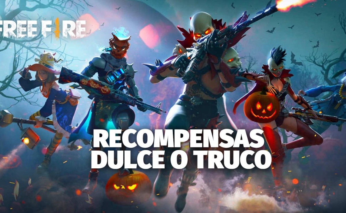 dulce o truco en free fire recompensas de halloween