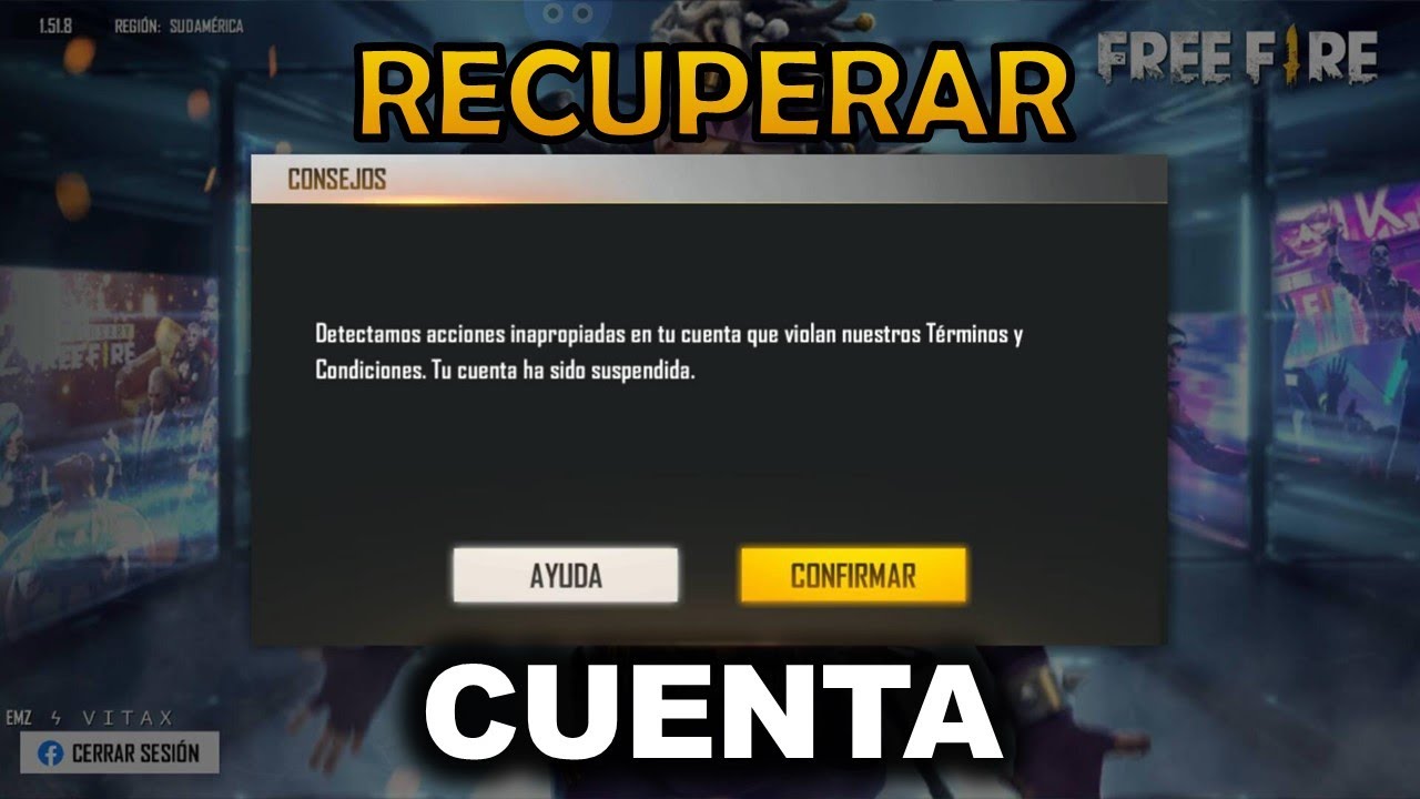 garena free fire cuenta suspendida que paso y como solucionarlo