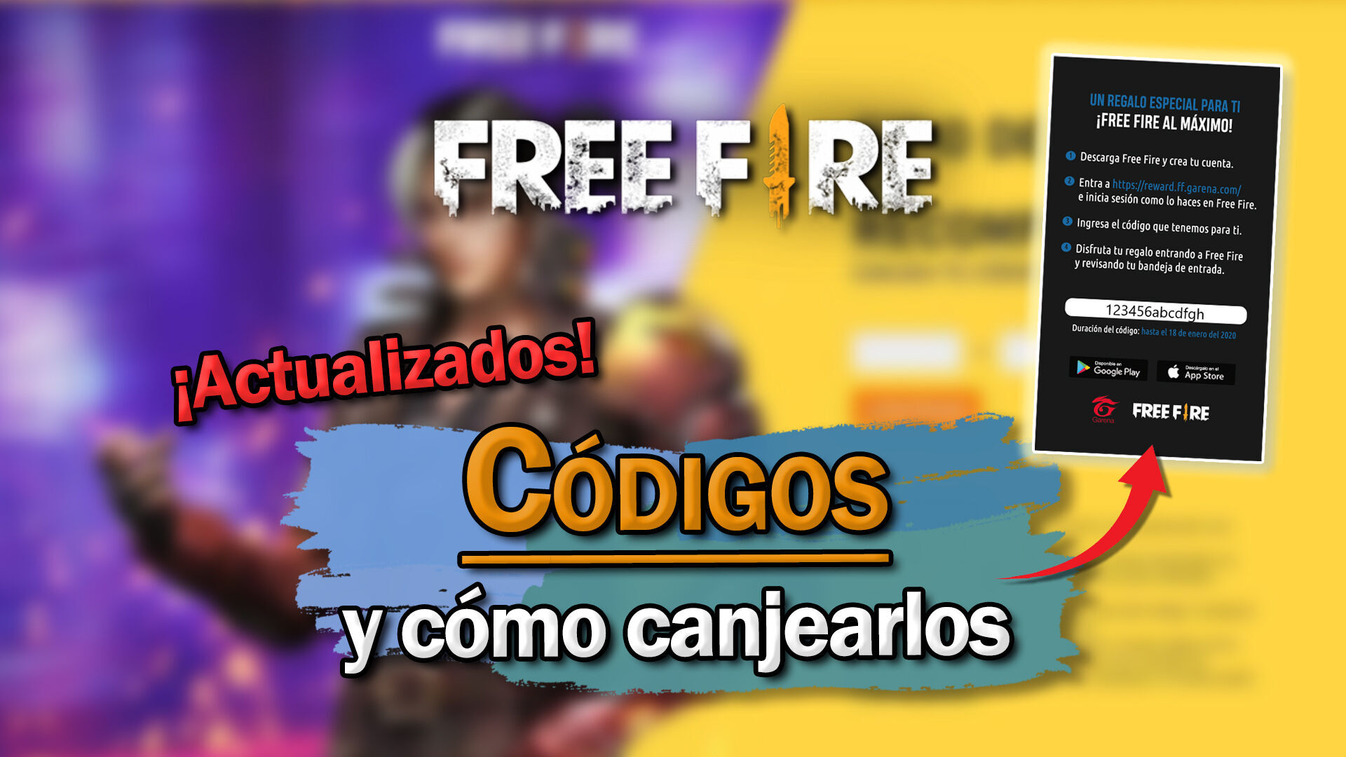 guia canjea codigos de free fire y obten recompensas en el juego