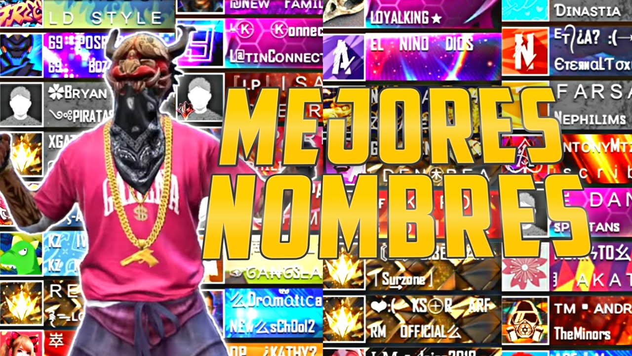 nombres creativos y divertidos en free fire con numeros pequenos