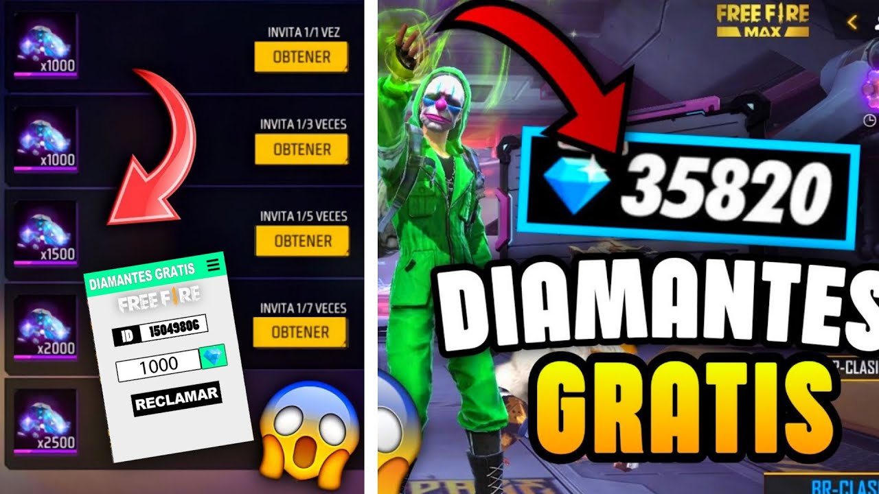 obten diamantes gratis en free fire con nuestro generador de telefono