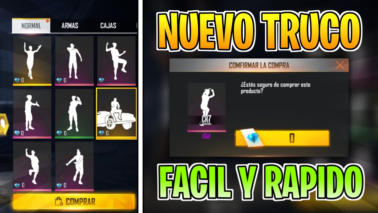 obten emotes gratis en la nueva actualizacion de free fire