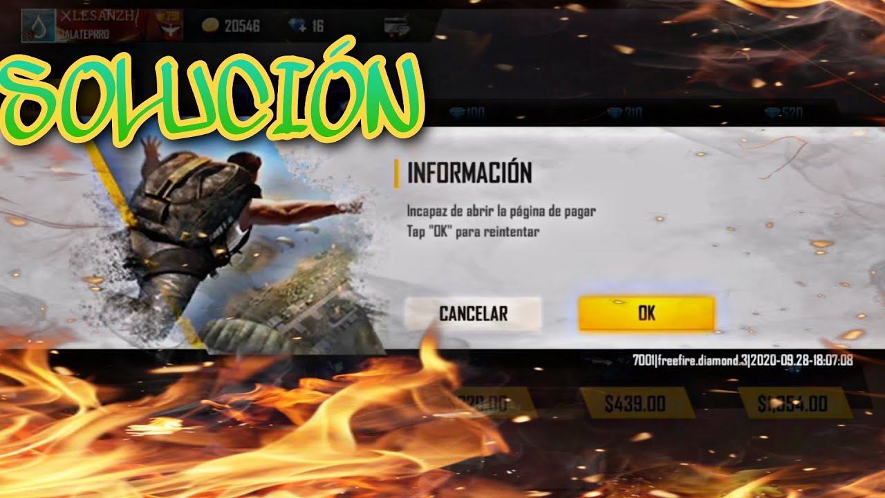 problema con free fire imposible comprar diamantes que sucede