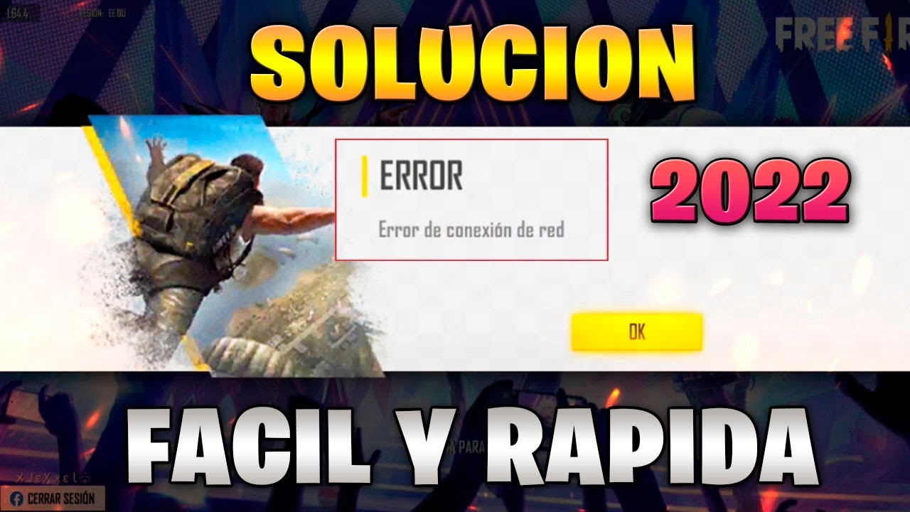 soluciones para corregir el error de conexion en free fire