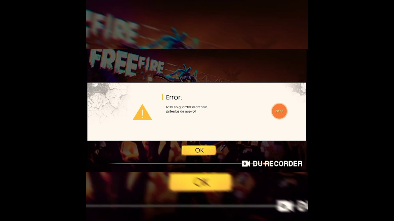 soluciones para error al guardar archivo de free fire en bluestacks